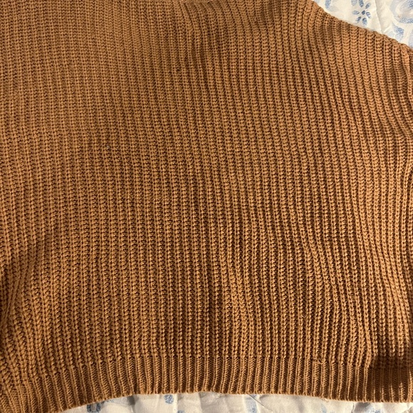 moon & madison V-Neck Tan Sweater - Picture 11 of 11